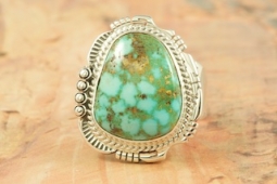 Genuine Kingman Turquoise Sterling Silver Ring